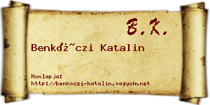 Benkóczi Katalin névjegykártya